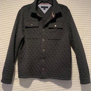 Tommy Hilfiger Men's Gray Fleece Jacket Long Sleeve